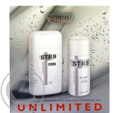 STR8 Unlimited sprchový gel 250ml   DEO 150ml