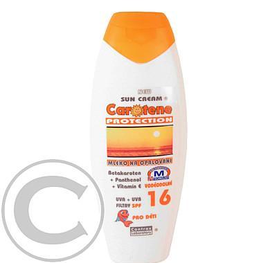 Sun Cream Carotene OF 16 dětské mléko na opalování  220 ml, Sun, Cream, Carotene, OF, 16, dětské, mléko, opalování, 220, ml