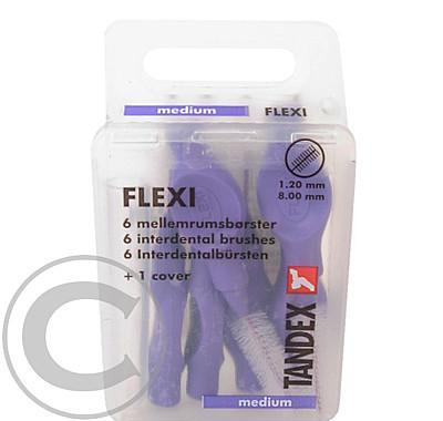 TANDEX Flexi mezizubní kartáčky 1.2 mm fialové 6 ks, TANDEX, Flexi, mezizubní, kartáčky, 1.2, mm, fialové, 6, ks