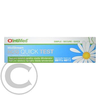 Těhotenský test IntiMed hCG Quick Test MidStream, Těhotenský, test, IntiMed, hCG, Quick, Test, MidStream
