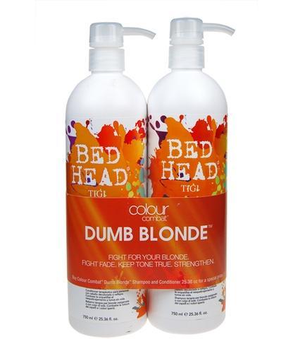 Tigi Bed Head Combat Dumb Blonde Shampoo  750 ml Šampon a 750 ml kondicioner pro blond vlasy