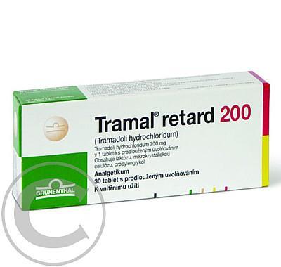 TRAMAL RETARD TABLETY 200 MG  30X200MG Tabl. s prodl. uvol., TRAMAL, RETARD, TABLETY, 200, MG, 30X200MG, Tabl., prodl., uvol.
