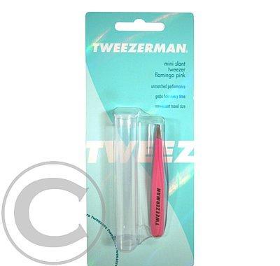 Tweezerman Pinzeta mini SLANT růžováTW1248FPR, Tweezerman, Pinzeta, mini, SLANT, růžováTW1248FPR