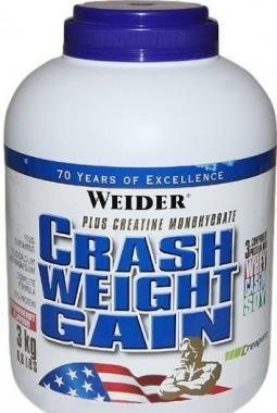 Crash Weight Gain, Weider, 3000 g - Vanilka