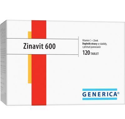 GENERICA Zinavit 600 pomeranč 120 žvýkací tablety, GENERICA, Zinavit, 600, pomeranč, 120, žvýkací, tablety