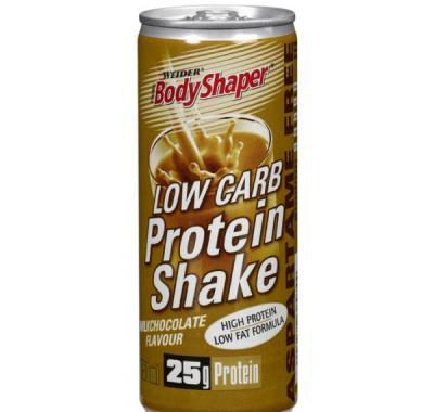 Low Carb Protein Shake, proteinový nápoj RTD, 250 ml, Weider - Čokoláda