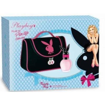 Playboy Pin Up dárková kazeta –  toaletní voda 30 ml   kosmetická taštička