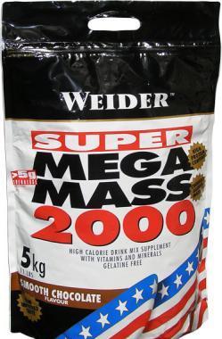 Super Mega Mass 2000, Weider, 5000 g - Čokoláda