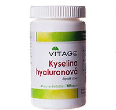 VITAGE Kyselina hyaluronová 60 tobolek, VITAGE, Kyselina, hyaluronová, 60, tobolek