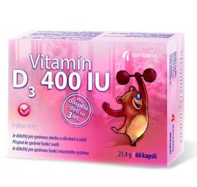 Vitamín D3 400 IU 60 kapslí  : VÝPRODEJ exp. 2016-01-31, Vitamín, D3, 400, IU, 60, kapslí, :, VÝPRODEJ, exp., 2016-01-31
