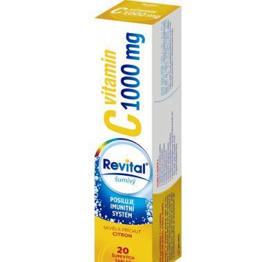 VITAR Revital C vitamin 1000 mg Citron šumivé tablety 20 ks, VITAR, Revital, C, vitamin, 1000, mg, Citron, šumivé, tablety, 20, ks