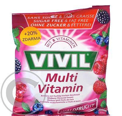 Vivil Multivit.lesní plody 8 vitamín bez cukru 90g, Vivil, Multivit.lesní, plody, 8, vitamín, bez, cukru, 90g
