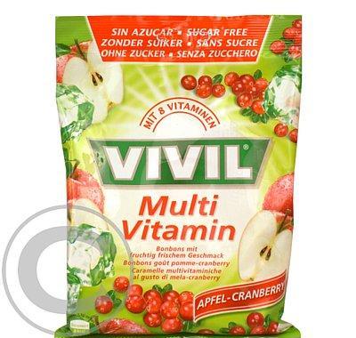 VIVIL Multivitamín brusinky-jablko bez cukru 125g, VIVIL, Multivitamín, brusinky-jablko, bez, cukru, 125g