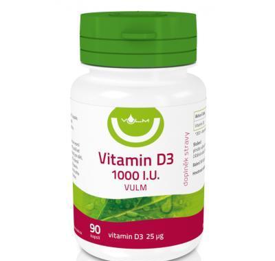 VULM Vitamin D3 1000 I.U. 90 kapslí, VULM, Vitamin, D3, 1000, I.U., 90, kapslí