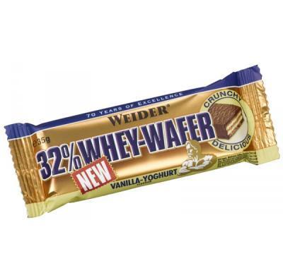 Wafer Whey, proteinová tyčinka, 35 g, Weider - Jahoda