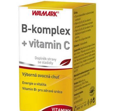 WALMARK B-Komplex   Vitamin C s ovocnou příchutí 30 tablet