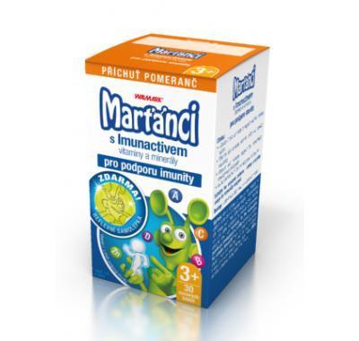 Walmark Marťánci Imuno pomeranč 30 tbl.   svítící samolepka