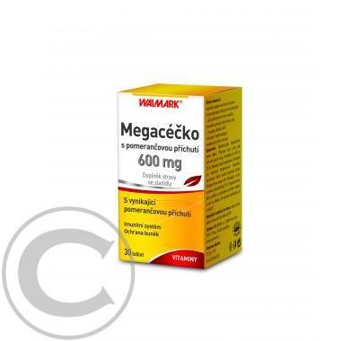 Walmark Megacéčko 30 tablet s vitamínem C 600 mg a pomerančovou příchutí