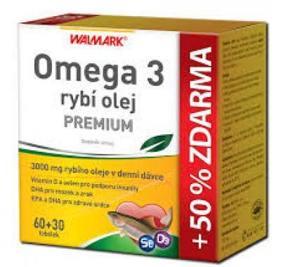 Walmark Omega 3 rybí olej PREMIUM 60 30 tobolek, Walmark, Omega, 3, rybí, olej, PREMIUM, 60, 30, tobolek