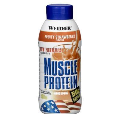 WEIDER Muscle proteinový nápoj RTD jahoda 500 ml, WEIDER, Muscle, proteinový, nápoj, RTD, jahoda, 500, ml