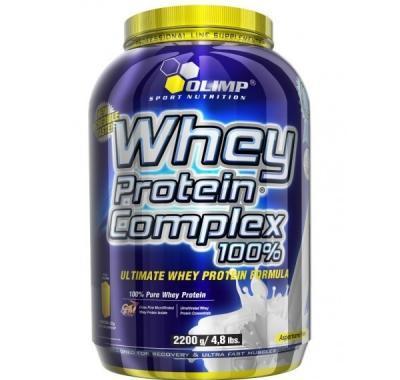 Whey Protein Complex 100%, Syrovátkový protein, 2200 g, Olimp - Jahoda