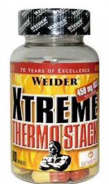 Xtreme Thermo Stack, termogení spalovač tuku, 80 kapslí, Weider