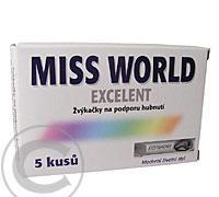 Žvýkačky na podporu hubnutí Miss World Excelent 5, Žvýkačky, podporu, hubnutí, Miss, World, Excelent, 5