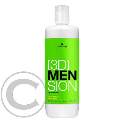 3D MEN ŠAMPON HAIR   BODY 1l