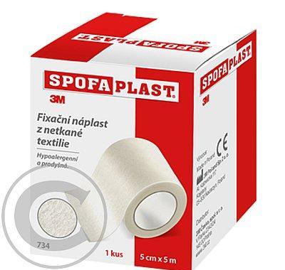 3M Spofaplast Náplast fixační netkaná textilní 734 5 m x 50 mm