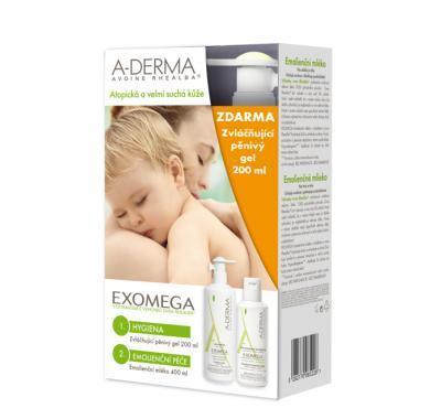 A-DERMA Exomega mléko 400 ml   Gel 200 ml, A-DERMA, Exomega, mléko, 400, ml, , Gel, 200, ml