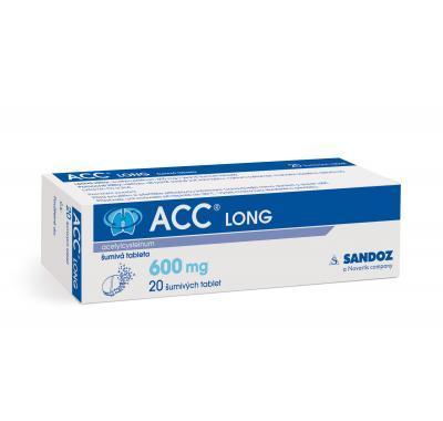 ACC LONG  Šumivé tablety 20x600 mg, ACC, LONG, Šumivé, tablety, 20x600, mg