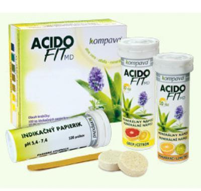 AcidoFit MD-MIX tbl.2x10 indikační papírky 100ks, AcidoFit, MD-MIX, tbl.2x10, indikační, papírky, 100ks