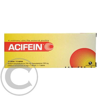 ACIFEIN  10 Tablety, ACIFEIN, 10, Tablety