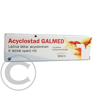 ACYCLOSTAD GALMED  1X5 GM/250 MG Krém, ACYCLOSTAD, GALMED, 1X5, GM/250, MG, Krém