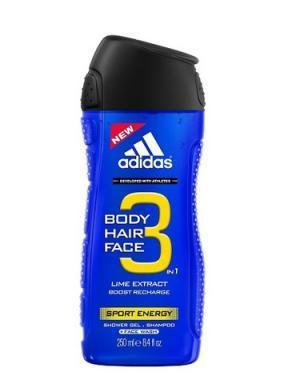 Adidas 3in1 Sport Energy Sprchový gel 400ml, Adidas, 3in1, Sport, Energy, Sprchový, gel, 400ml