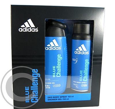 ADIDAS Blue Challenge Deo 150ml Sprchový gel 250ml, ADIDAS, Blue, Challenge, Deo, 150ml, Sprchový, gel, 250ml