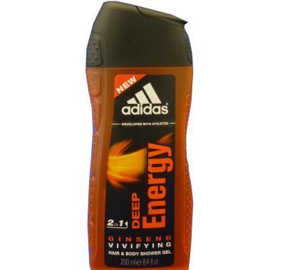 Adidas Deep Energy 2in1 sprchový gel 250 ml, Adidas, Deep, Energy, 2in1, sprchový, gel, 250, ml