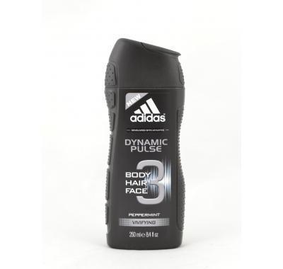 ADIDAS Dynamic Pulse sprchový gel  3v1 250 ml, ADIDAS, Dynamic, Pulse, sprchový, gel, 3v1, 250, ml