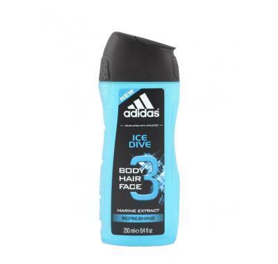 Adidas Ice Dive sprchový gel 3v1 250 ml, Adidas, Ice, Dive, sprchový, gel, 3v1, 250, ml