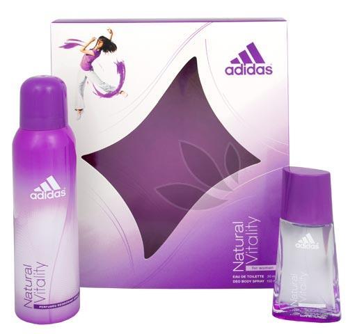 Adidas Natural Vitality - toaletní voda s rozprašovačem 30 ml   deodorant ve spreji 150 ml