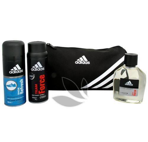 Adidas Team Force - voda po holení 100 ml   tělový sprej 150 ml   osvěžující deodorant do bot 150 ml   taška