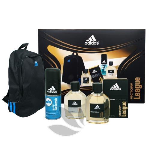 Adidas Victory League - toaletní voda s rozprašovačem 100 ml   osvěžující deodorant do bot 150 ml   voda po holení 100 ml   batoh (Pomačkaný obal sady)