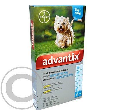 ADVANTIX PRO PSY 4-10 KG SPOT-ON A.U.V. SOL 4X1ML