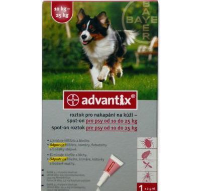 Advantix pro psy spot-on 10-25 kg 1 x 2.5 ml, Advantix, psy, spot-on, 10-25, kg, 1, x, 2.5, ml