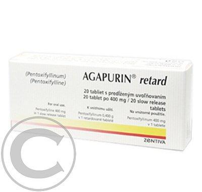 AGAPURIN SR 400  20X400 MG Tabl. s prodl. uvol., AGAPURIN, SR, 400, 20X400, MG, Tabl., prodl., uvol.