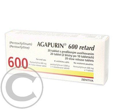 AGAPURIN SR 600  20X600MG Tabl. s prodl. uvol., AGAPURIN, SR, 600, 20X600MG, Tabl., prodl., uvol.