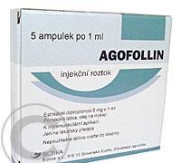 AGOFOLLIN  5X1ML/5MG Injekční roztok, AGOFOLLIN, 5X1ML/5MG, Injekční, roztok