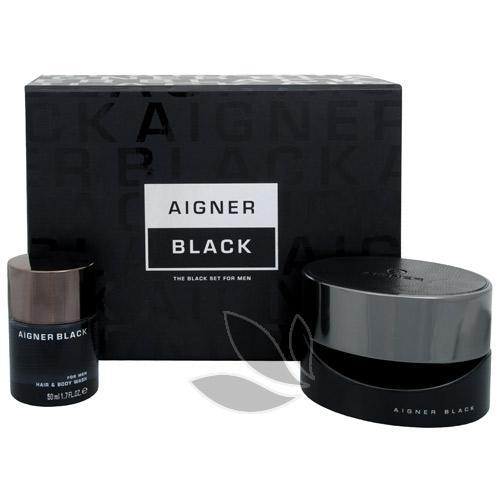Aigner Black Men - toaletní voda s rozprašovačem 75 ml   sprchový gel 50 ml