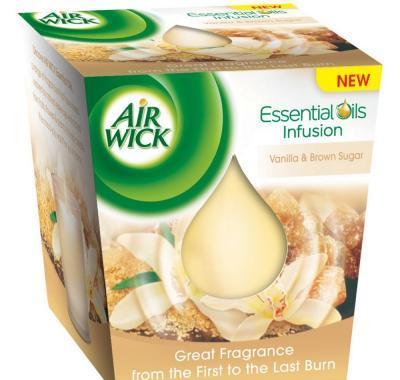 AIRWICK svíčka Essential Oil Infusion Vanilkové cukroví 105 g, AIRWICK, svíčka, Essential, Oil, Infusion, Vanilkové, cukroví, 105, g