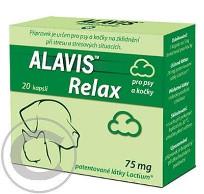 Alavis Relax pro psy a kočky 75mg 20cps, Alavis, Relax, psy, kočky, 75mg, 20cps